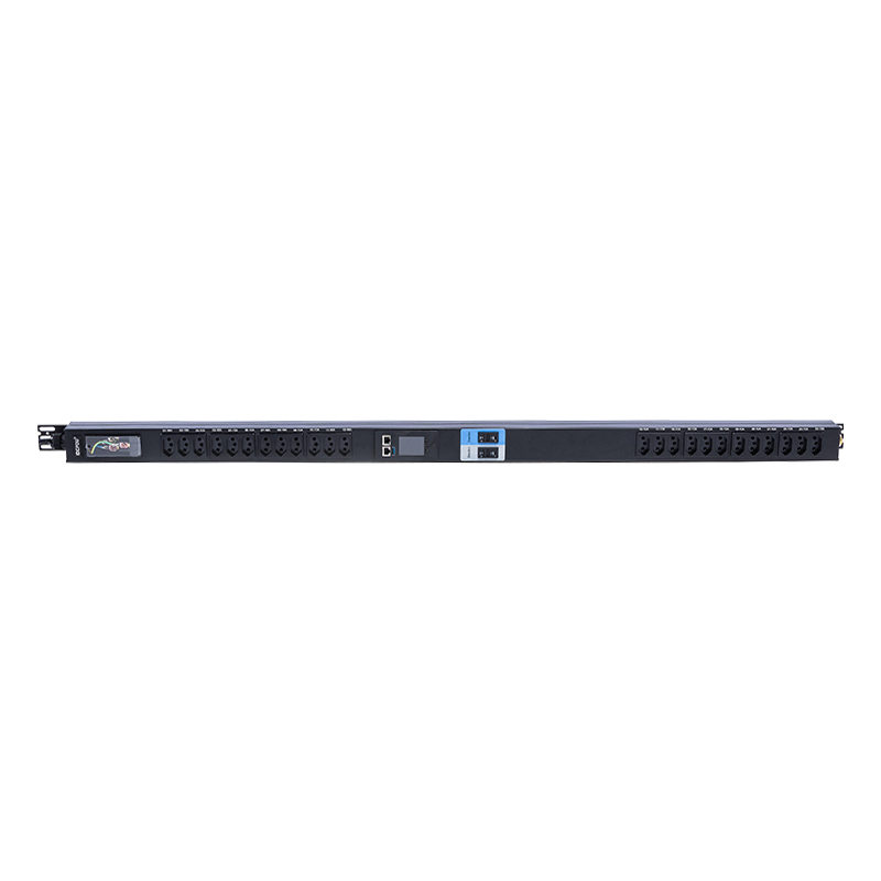 Brasilien uttag 24 uttag 1,5U flytande magnetisk kretsbrytare Vertikal TCP/IP smart Rack PDU