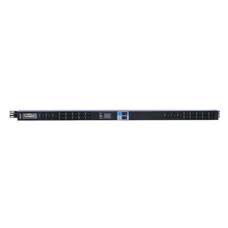 TCP/IP Intelligent Rack PDU 26 uttag IEC C13 /C19 1,5U vätskemagnetisk kretsbrytare Vertikal