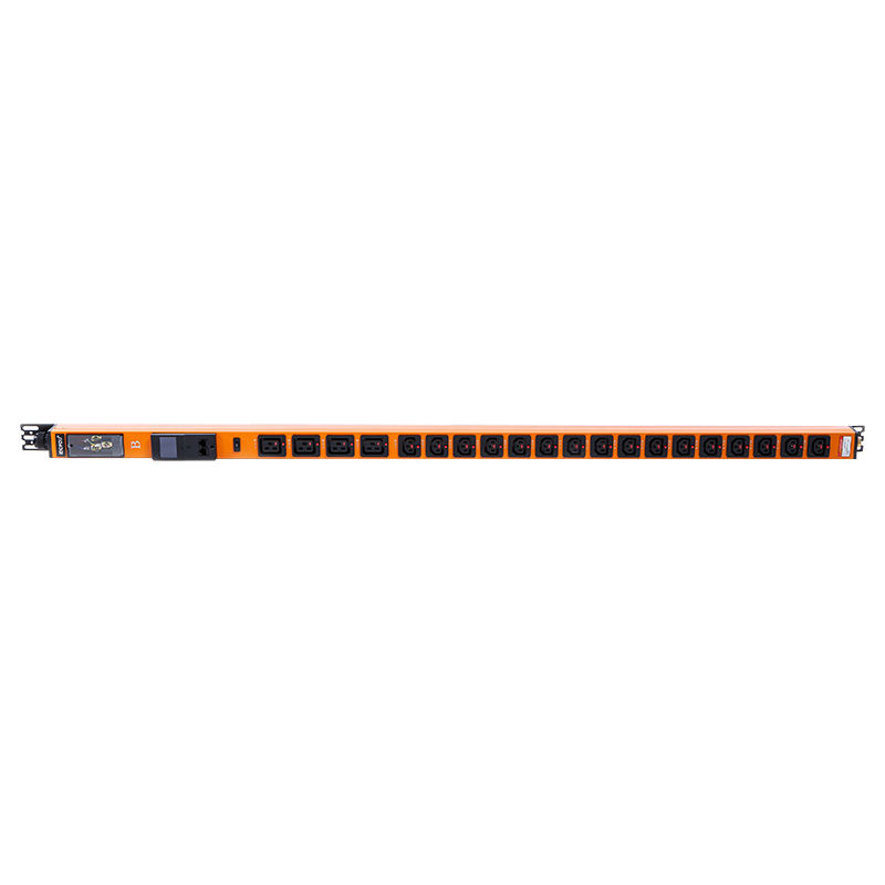 20 uttag IEC C13 IEC C19 låsbara uttag 1U Hot swappable Indicator Vertical RS485 Metered Rack PDU