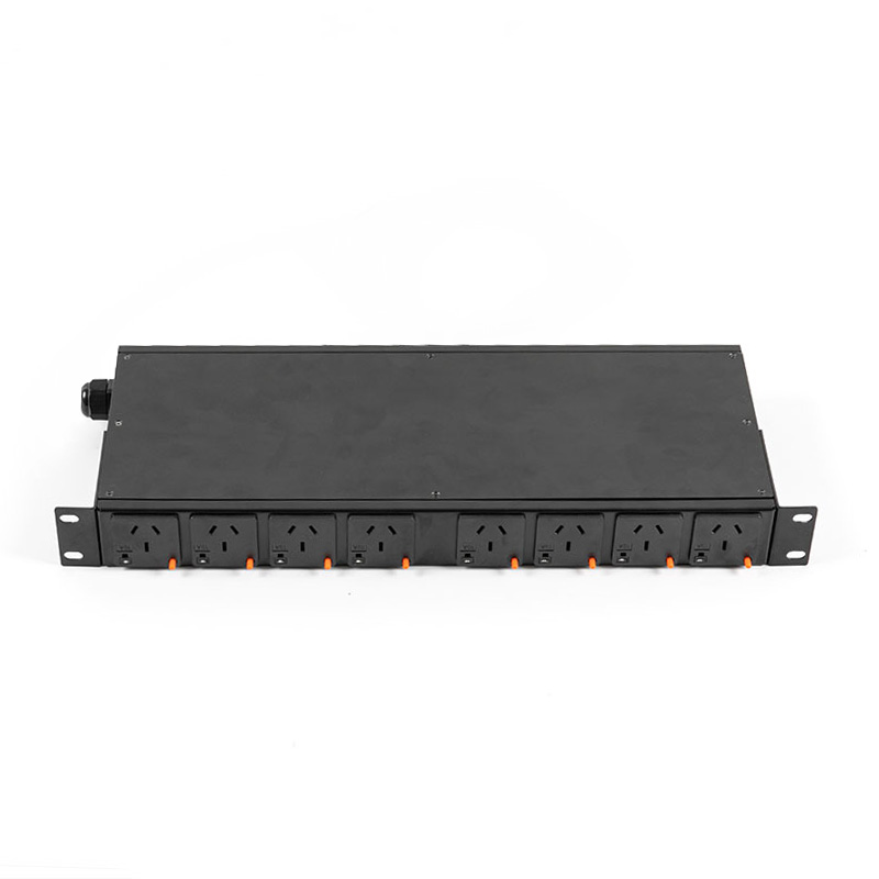 8-uttag horisontell TCP/IP-sensorbrytare eco Smart Rack Pdu 1U