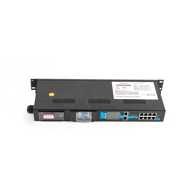 8-uttag horisontell TCP/IP-sensorbrytare eco Smart Rack Pdu 1U