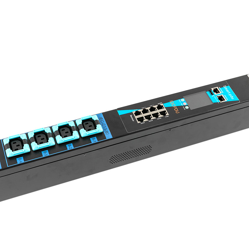 16-uttag C13 C19 US Vertikal TCP/IP-sensorbrytare eco Smart Rack Pdu