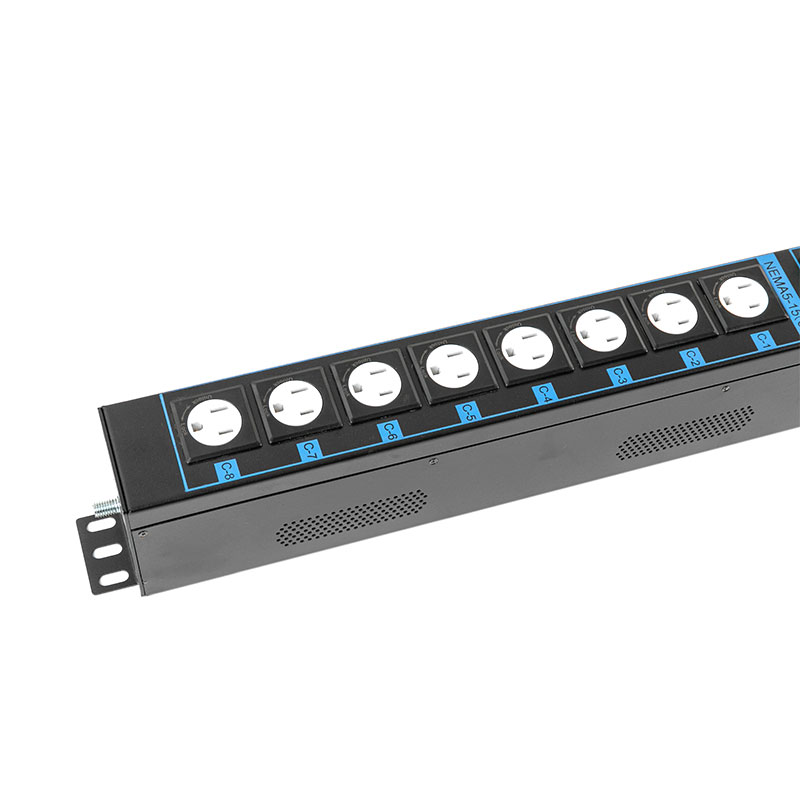 16-uttag C13 C19 US Vertikal TCP/IP-sensorbrytare eco Smart Rack Pdu