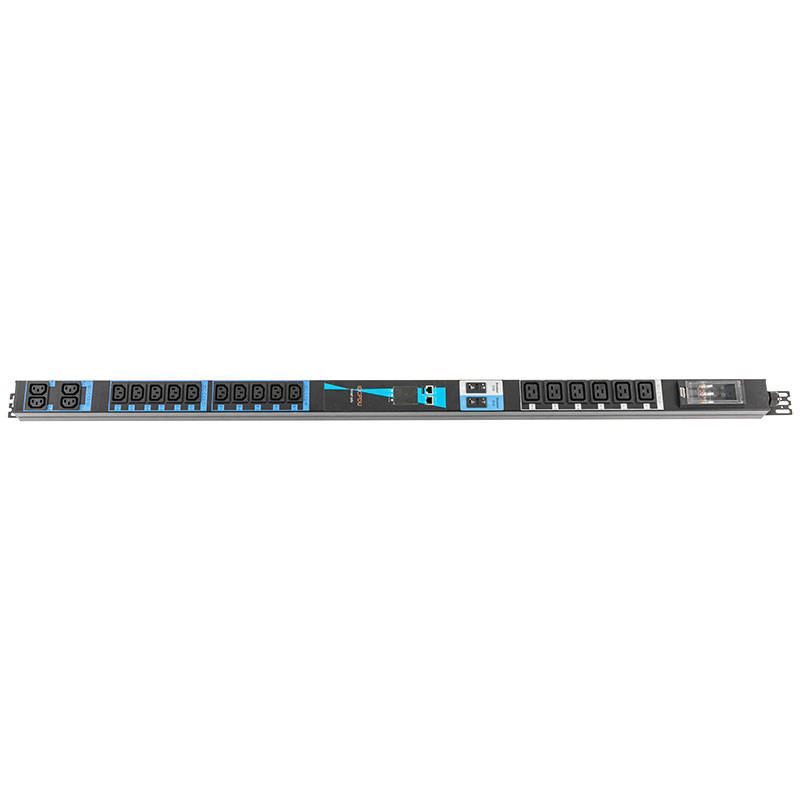 20-uttag C13 C19 Vertikal TCP/IP-sensor eco Smart Rack Pdu