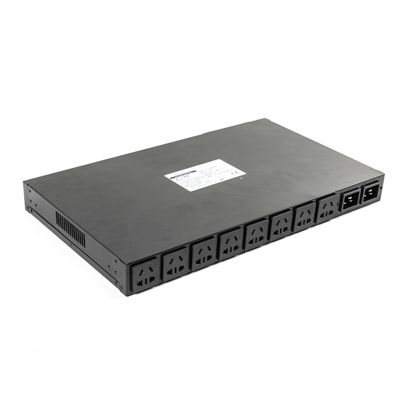 10-uttag C20 Vertikal TCP/IP-sensor eco Smart Rack Pdu 1U